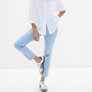 Mid Rise Ripped Vintage Slim Jean
